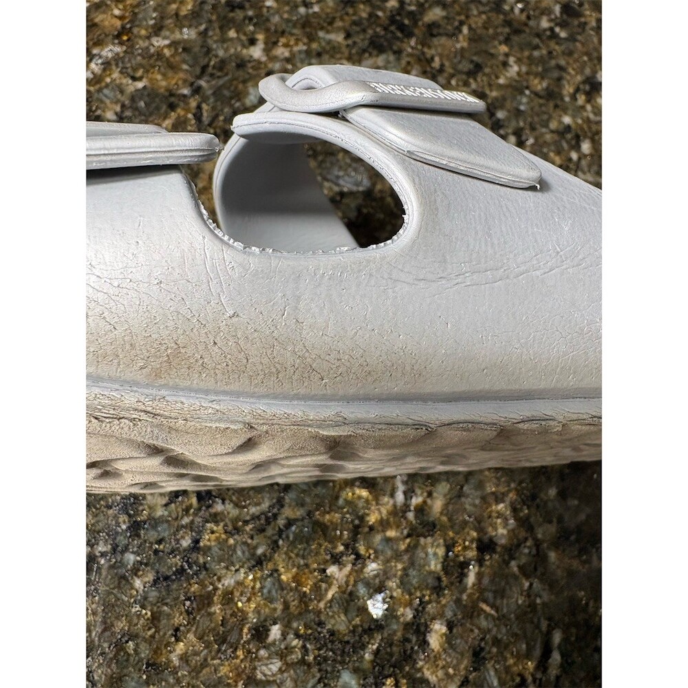 Birkenstock Arizona EVA Women's Slide Sandals Silver Metallic EU 40 US 9 - Picture 7 of 13